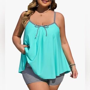 Summer Mae Swimsuit for Women Two Piece Tankini Set Tummy Control Bathing Suit